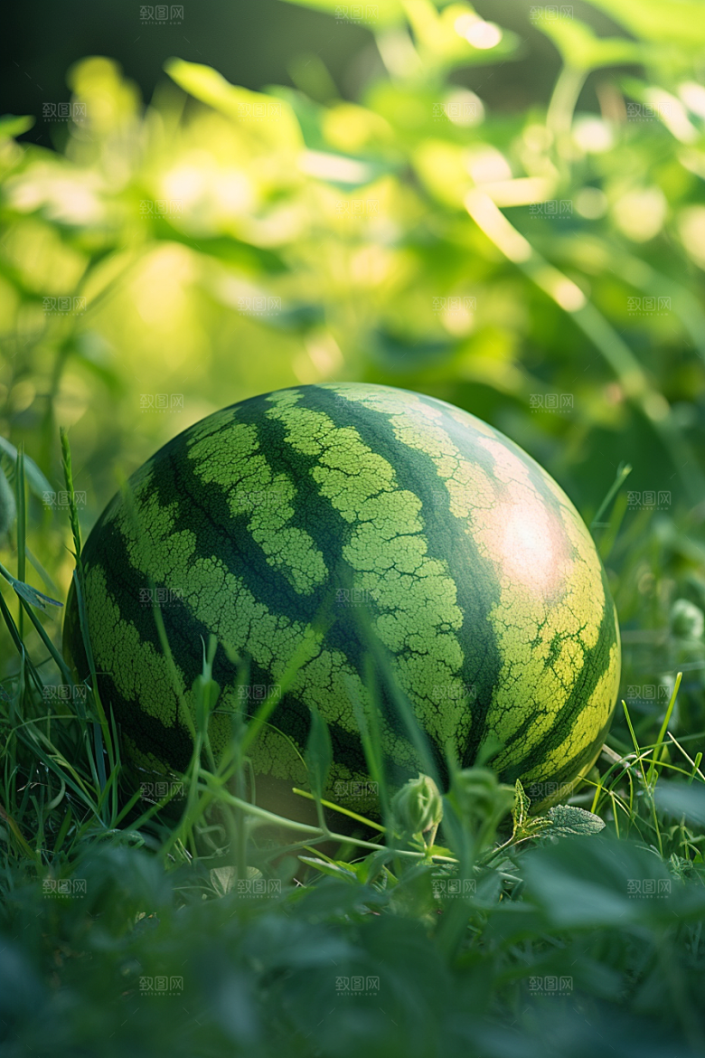 西瓜水果夏天摄影图