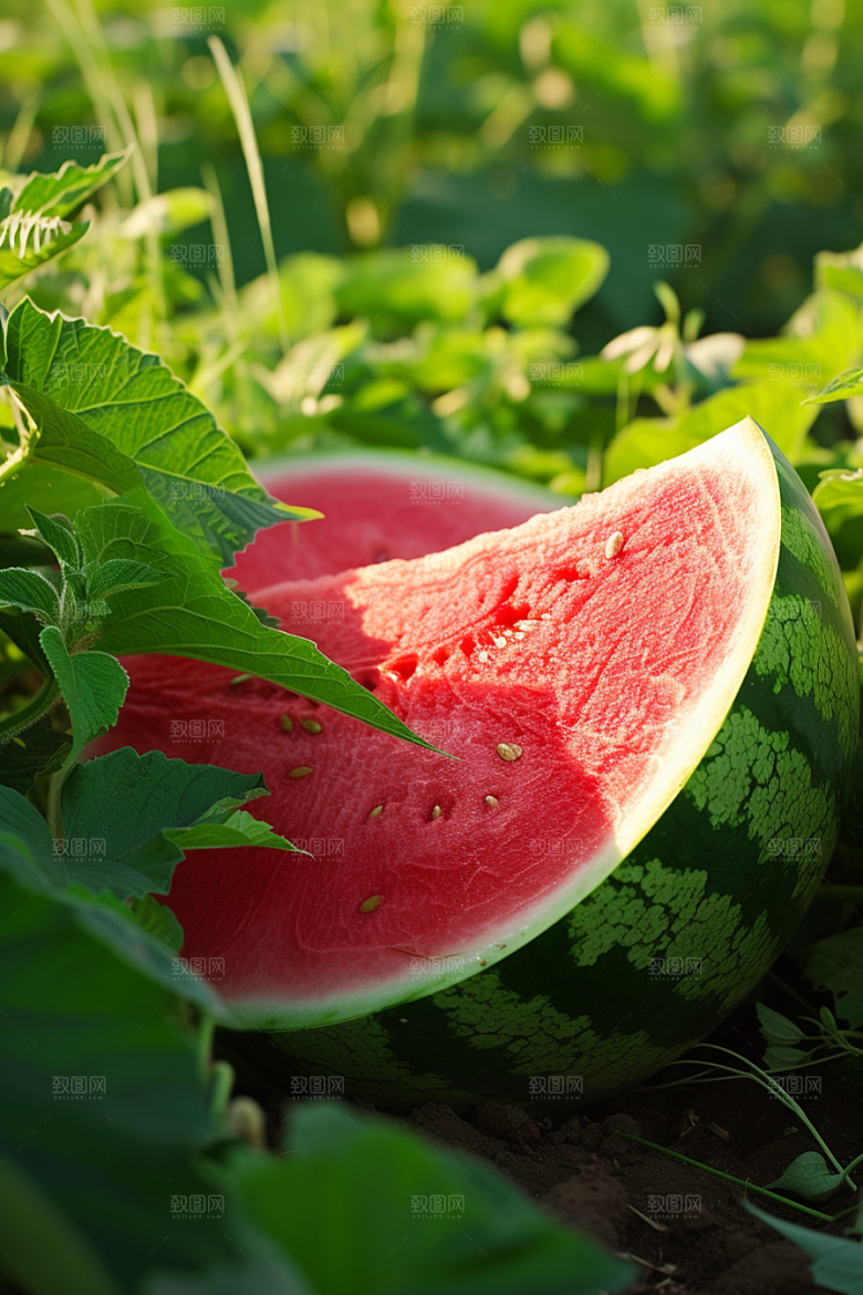 西瓜水果立夏摄影图