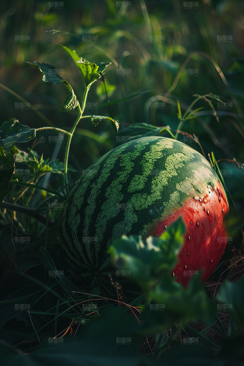 西瓜水果夏季清新