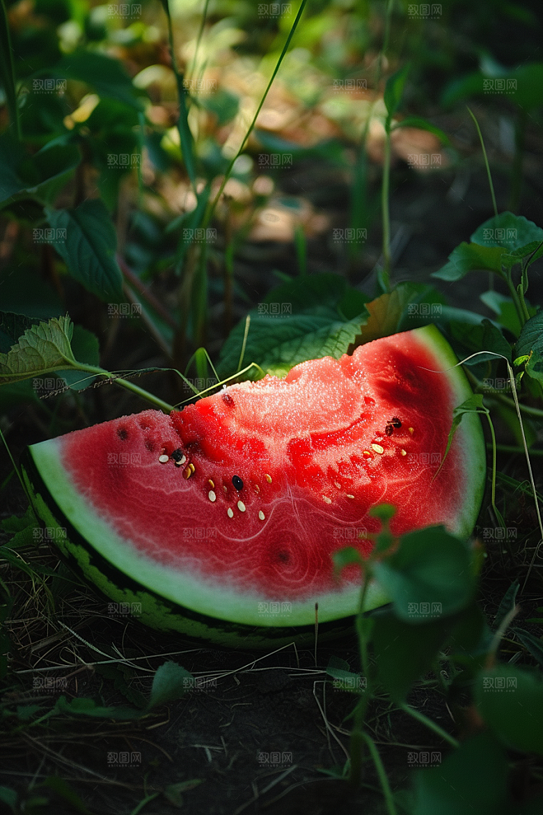 西瓜水果夏天自然