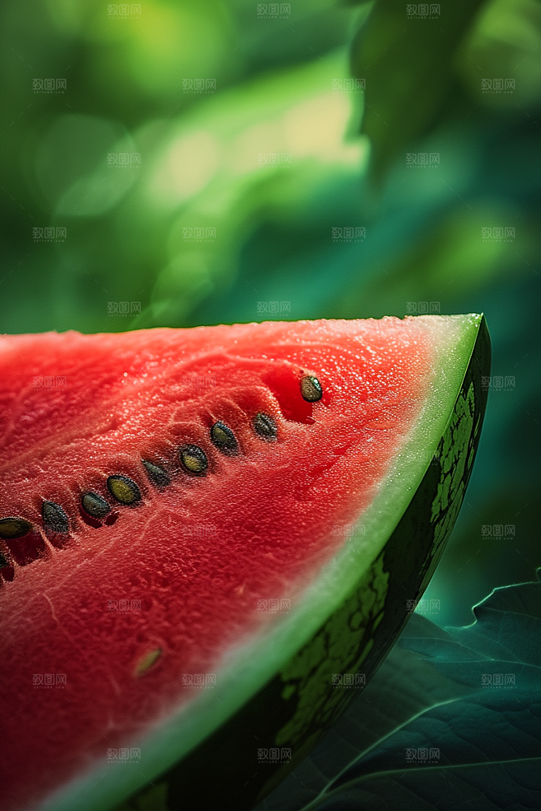西瓜水果立夏摄影图