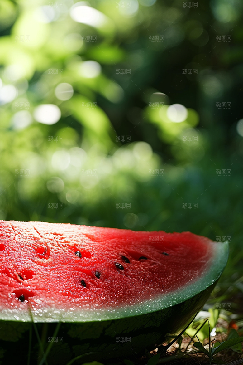 西瓜水果立夏摄影图
