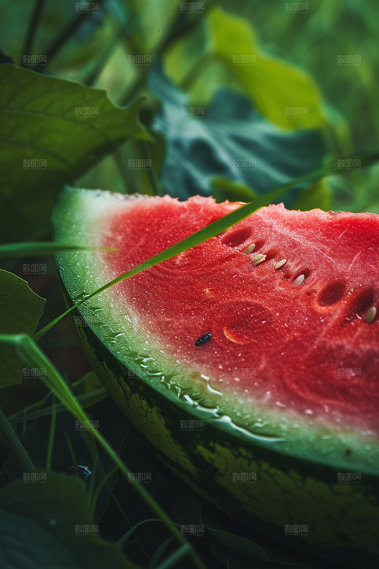 西瓜水果夏季自然