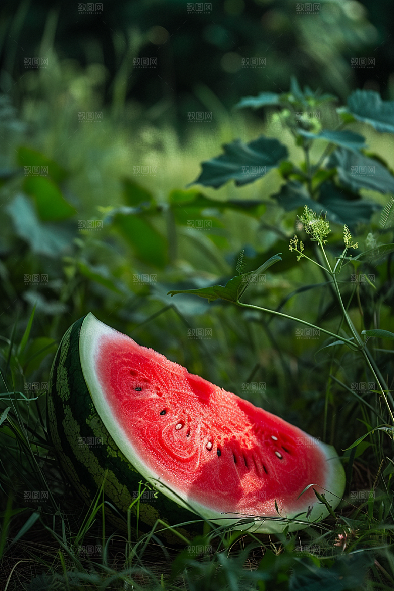 西瓜水果立夏摄影图