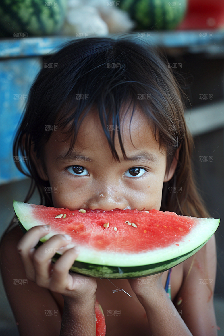 西瓜水果立夏夏天