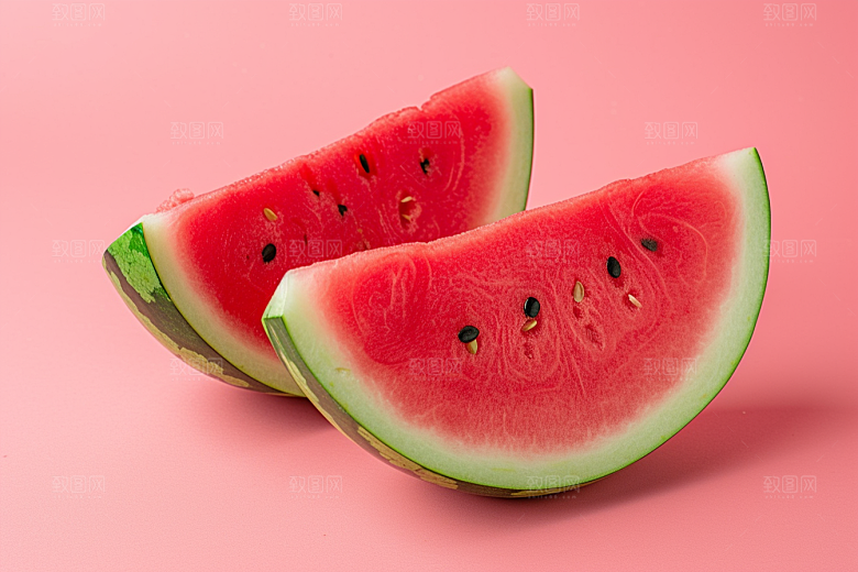 西瓜水果美食摄影图