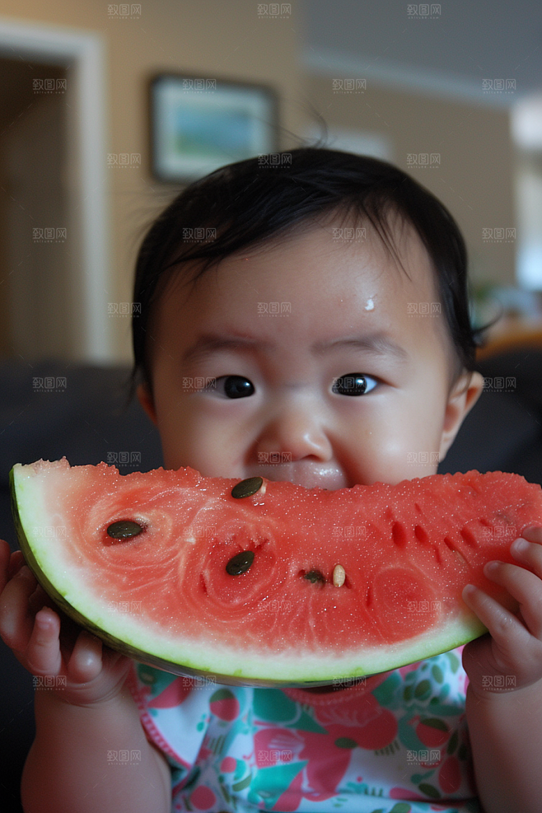 西瓜水果清新立夏