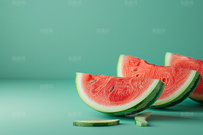 西瓜水果摄影图美食