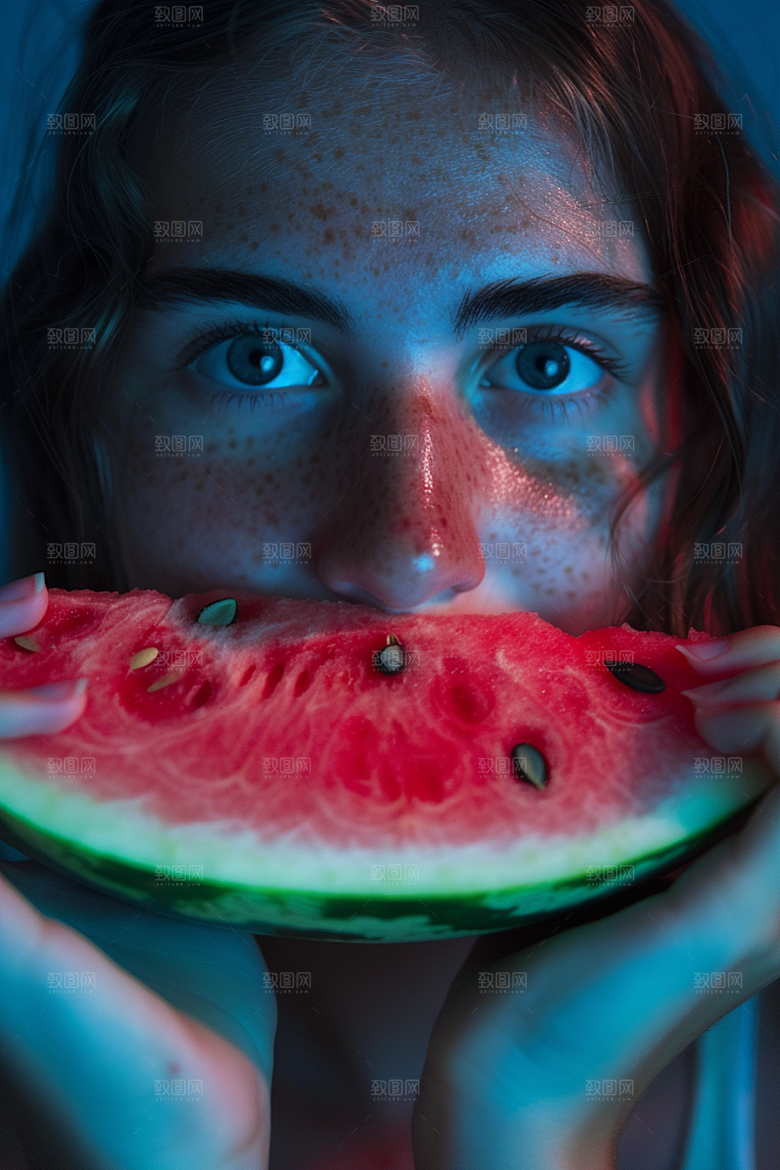 西瓜水果高清美食
