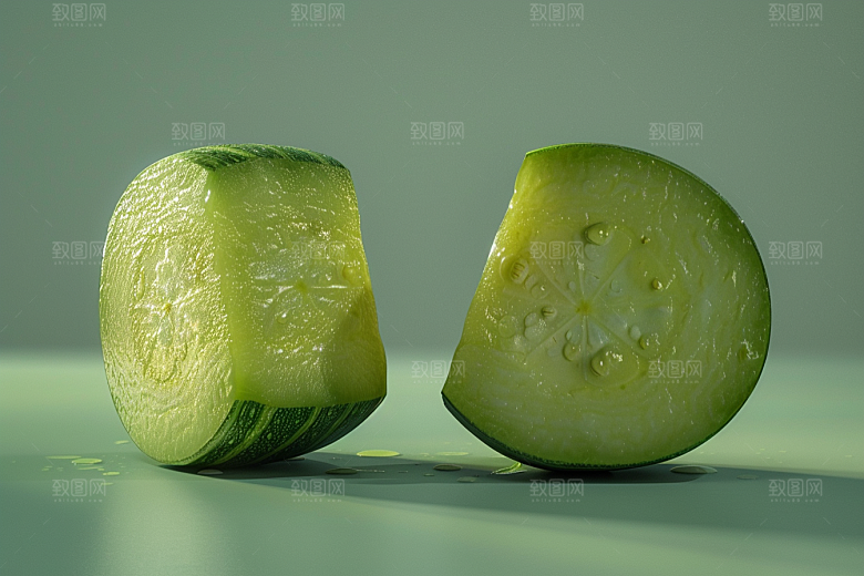 西葫芦菜瓜高清摄影图