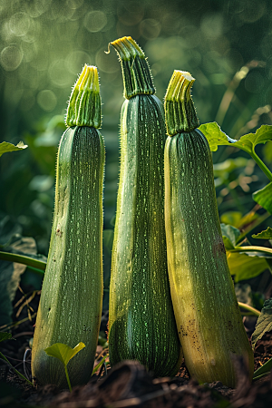 西葫芦食材菜瓜摄影图