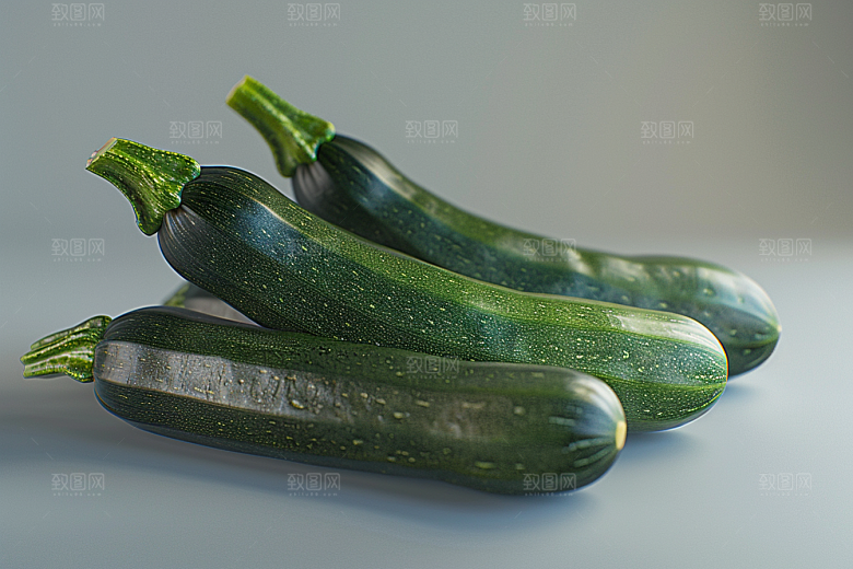 西葫芦清新果实摄影图