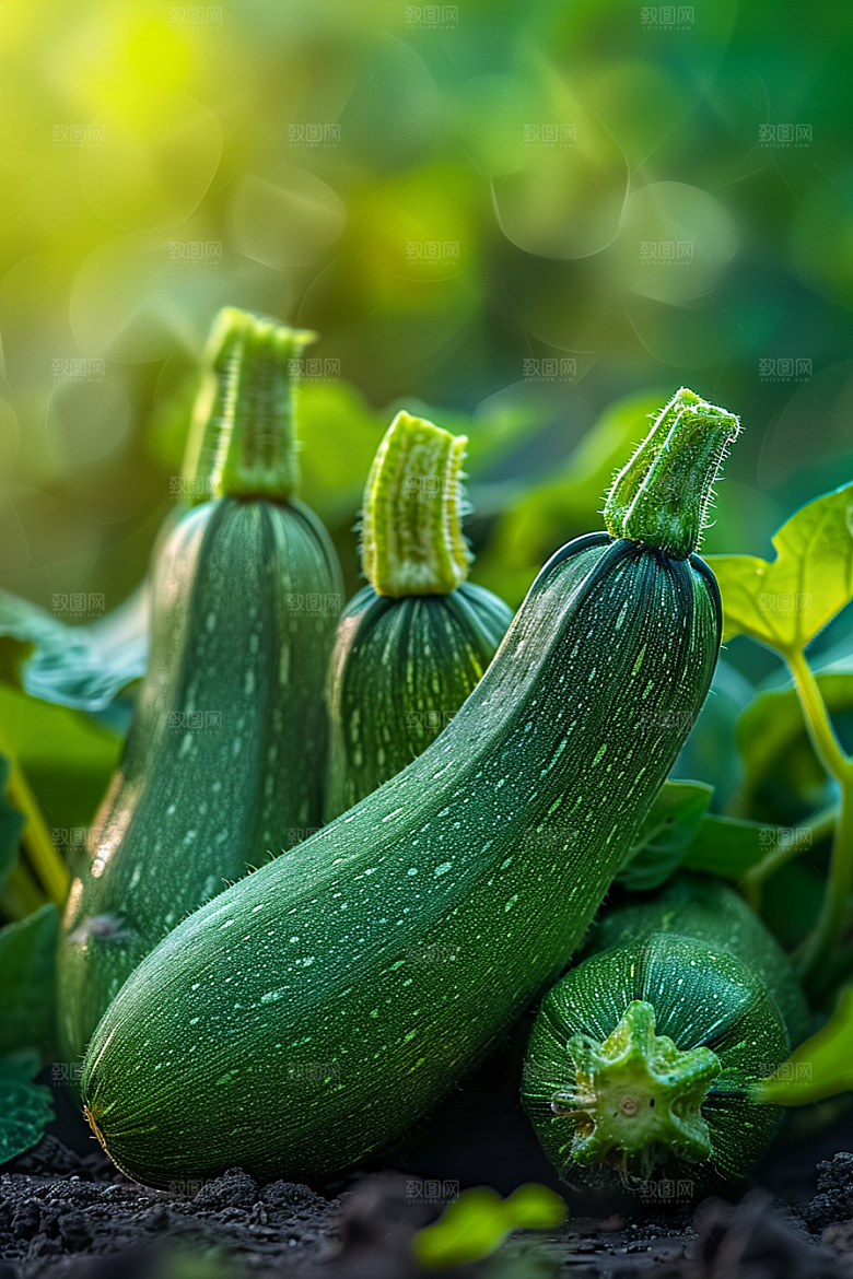西葫芦白瓜美食摄影图