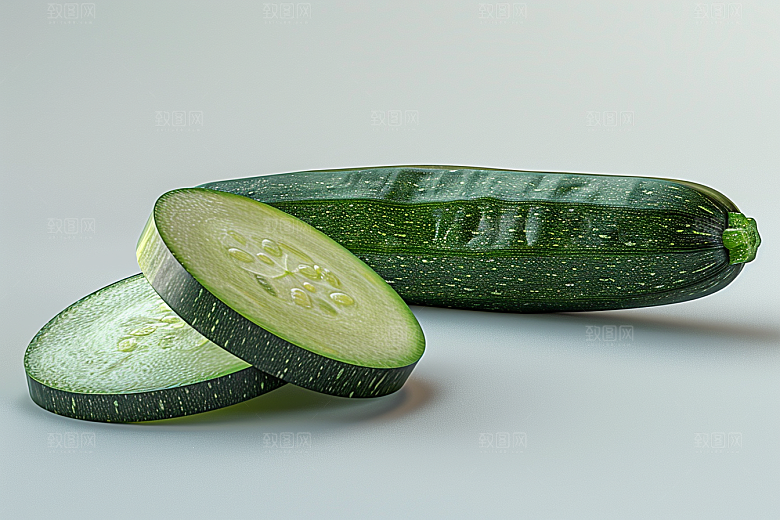 西葫芦菜瓜蔬菜摄影图