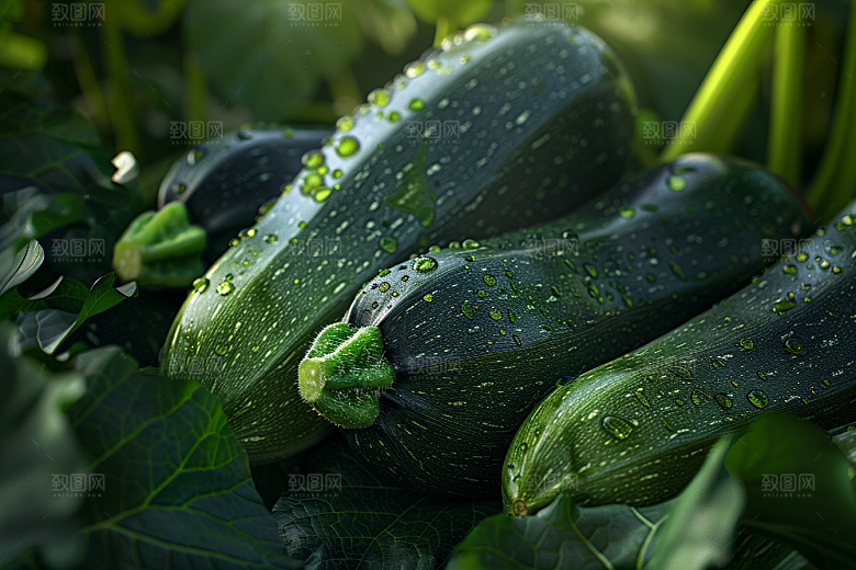 西葫芦瓜果美食摄影图
