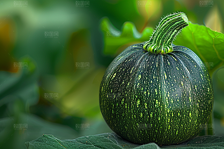 西葫芦绿色白瓜摄影图
