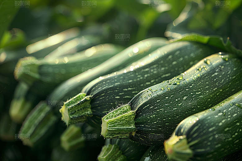 西葫芦食材清新摄影图