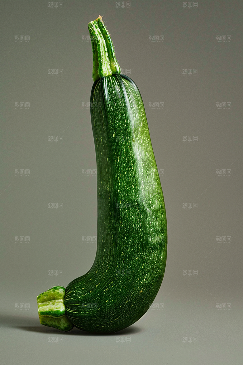 西葫芦清新食材摄影图