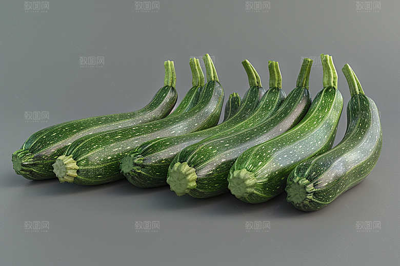 西葫芦瓜果食材摄影图