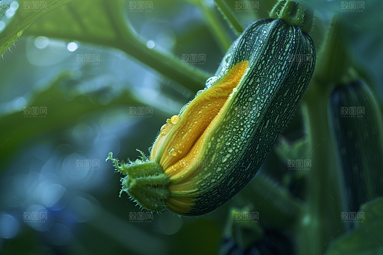 西葫芦绿色美食摄影图