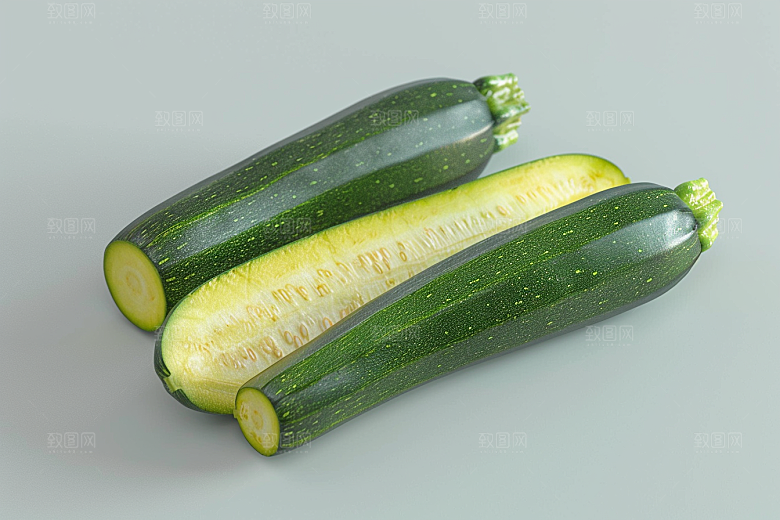 西葫芦菜瓜食材摄影图