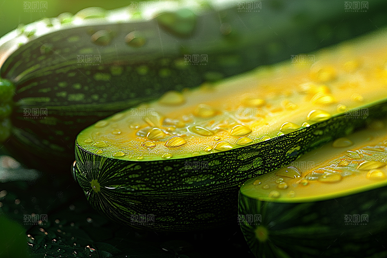 西葫芦自然蔬菜摄影图