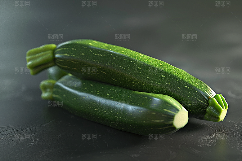 西葫芦白瓜食材摄影图