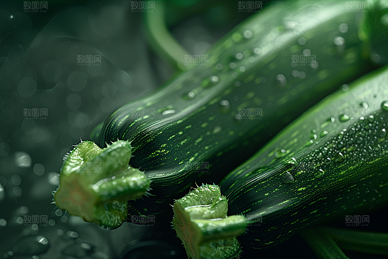 西葫芦绿色蔬菜摄影图