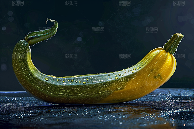 西葫芦瓜果果实摄影图