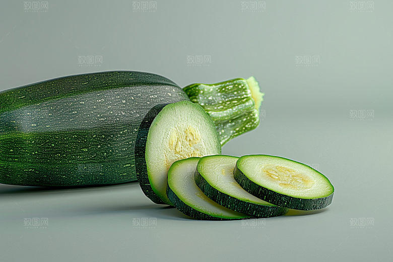 西葫芦蔬菜绿色摄影图