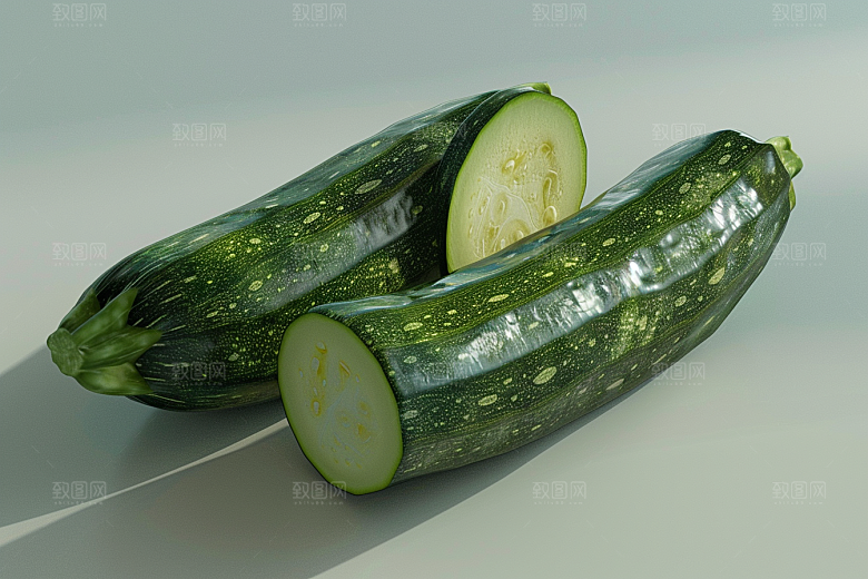 西葫芦食材果实摄影图