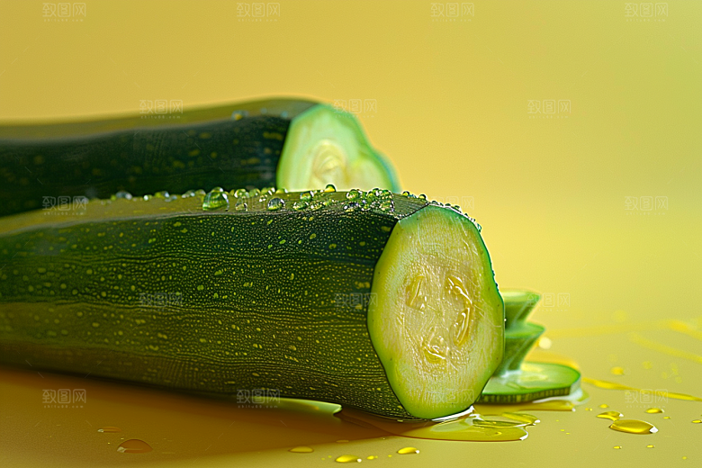 西葫芦白瓜菜瓜摄影图
