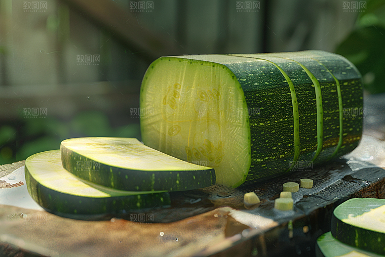 西葫芦食材菜瓜摄影图