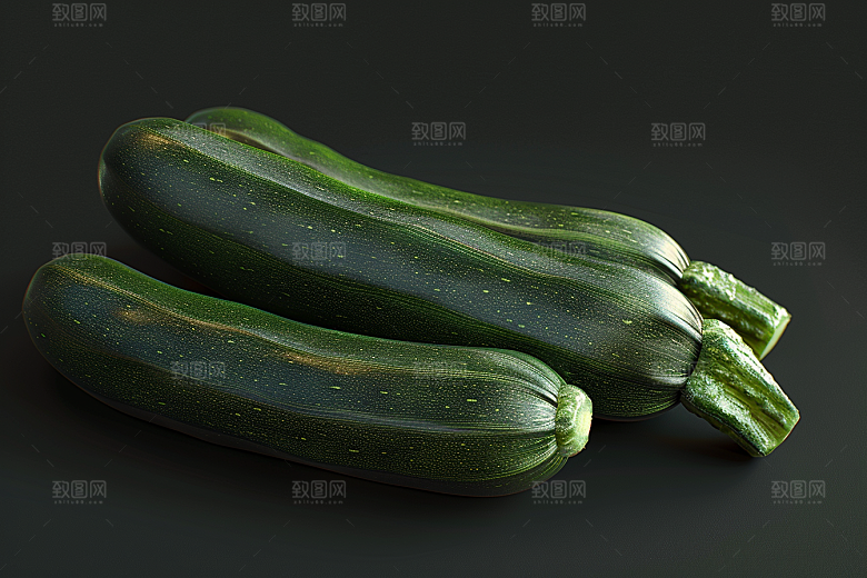 西葫芦果实绿色摄影图
