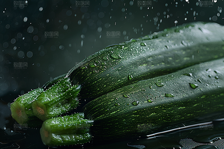 西葫芦美食食材摄影图