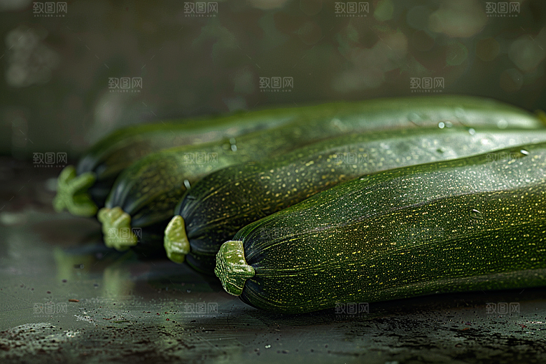 西葫芦食材清新摄影图