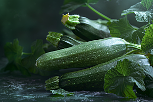 西葫芦绿色食材摄影图