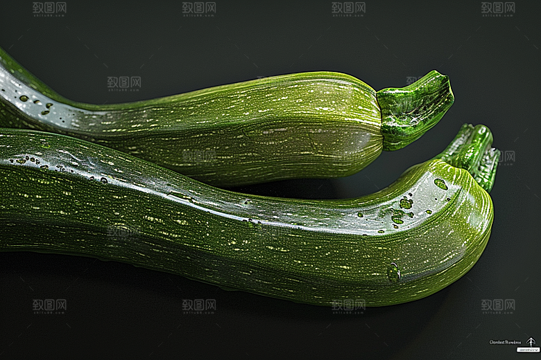 西葫芦白瓜果实摄影图