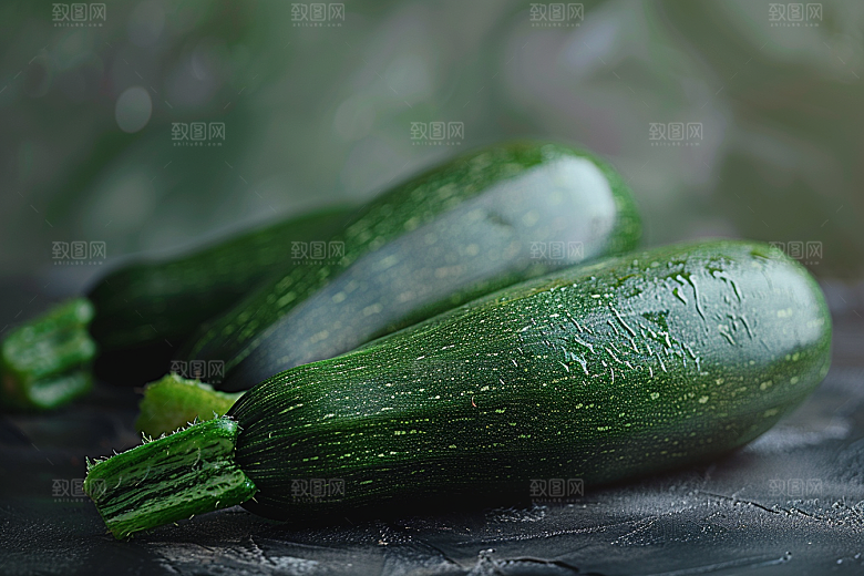 西葫芦绿色清新摄影图
