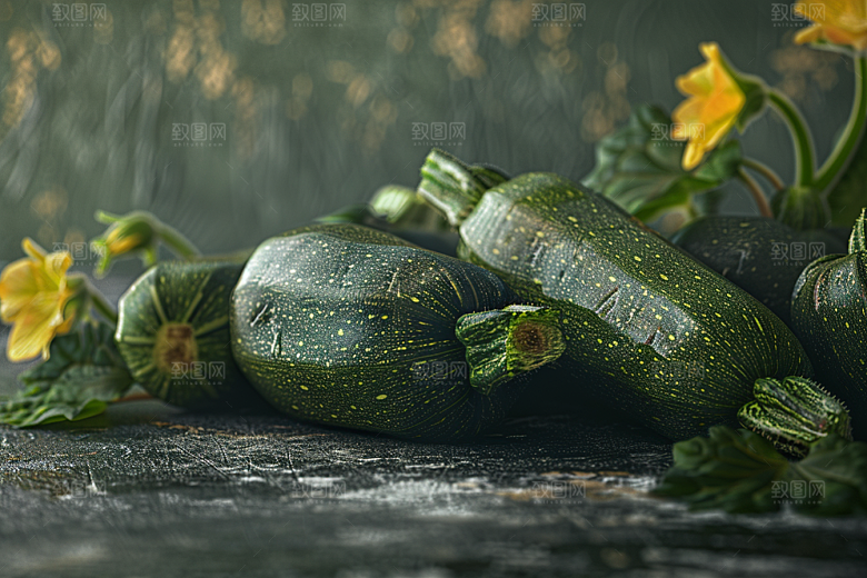 西葫芦清新瓜果摄影图
