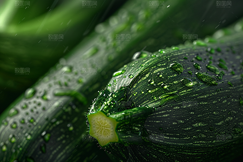 西葫芦果实绿色摄影图