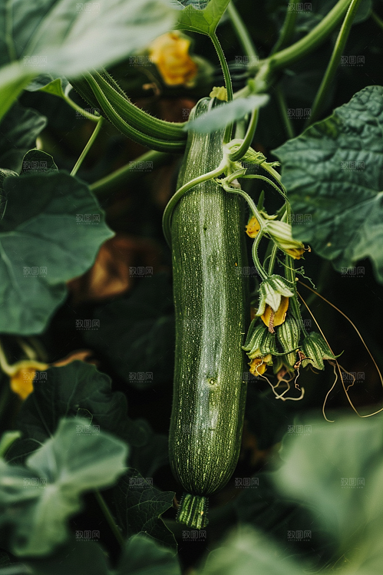 西葫芦清新美食摄影图
