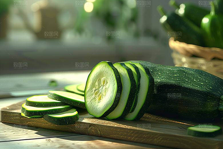 西葫芦白瓜高清摄影图