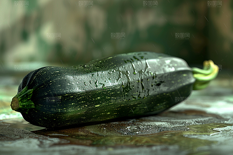 西葫芦食材清新摄影图
