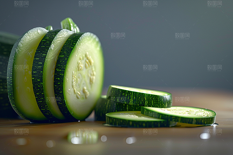 西葫芦瓜果高清摄影图