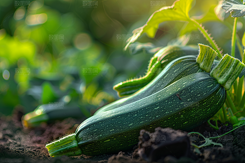 西葫芦绿色食材摄影图