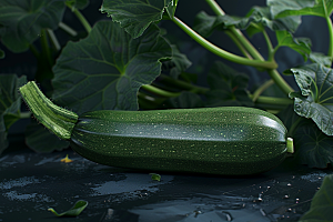 西葫芦白瓜食材摄影图