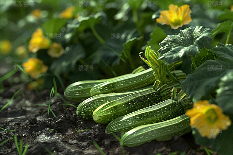 西葫芦食材菜瓜摄影图