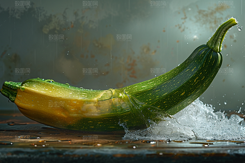 西葫芦白瓜瓜果摄影图