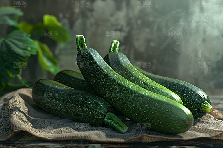 西葫芦清新菜瓜摄影图